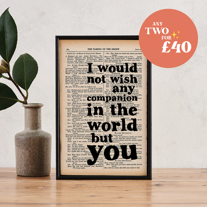shakespeare quotes on love romantic book print shakespeare gifts. Home decor for readers. Perfect for book lovers, bookworms, bibliophiles and readers. Classic Literature romantic quotes. Gift for couples.