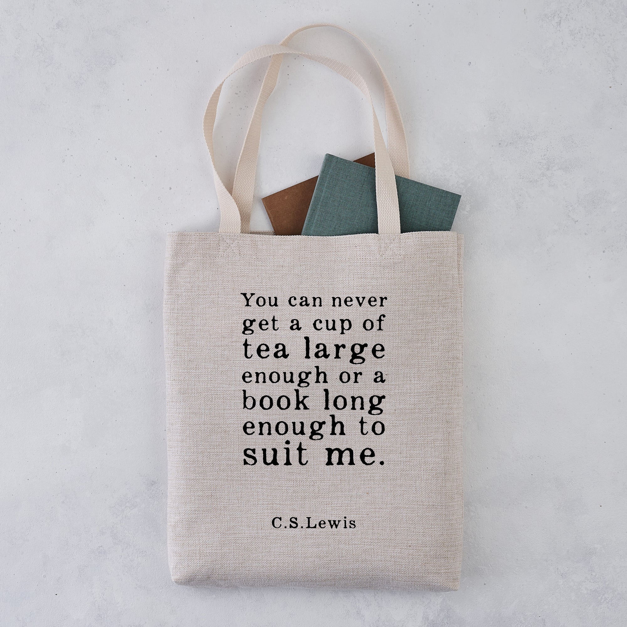 Tea lover and book lover tote bag. Literary quote. Classic Literature. Gifts for book lovers, bookworms, readers and bibliophiles. Bookishly tote bag. Book bag.