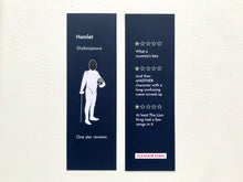 Funny Hamlet bookmark with one star review joke design
