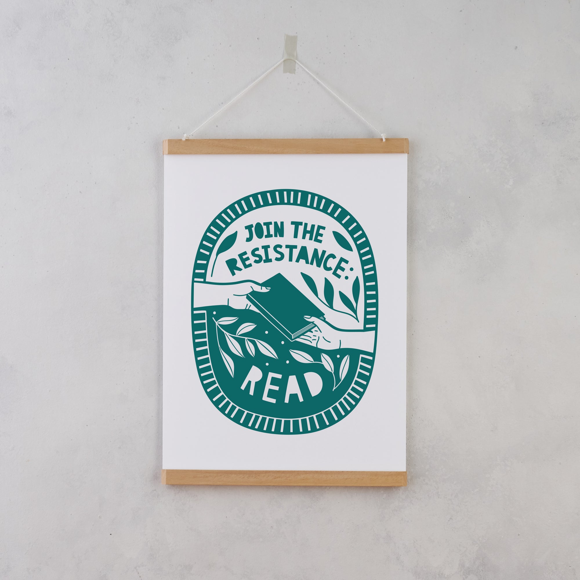 Join the Resistance. Read. | Literary Activist Print | Readers Art