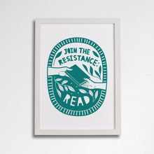 Join the resistance, read. Literary activist wall art. Bookish prints for readers. Gift for readers, book lovers, bookworms, bibliophiles. Prints by Bookishly. The Power of reading. The joy of books. Educational art.