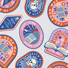 Just one more chapter. Large die cut vinyl sticker. Bookish stationery for your laptop, phone, e-reader, notebook. Perfect gift for book lovers, bookworms, readers, bibliophiles. Booktok. Bookstagram. Bookishly. UK.