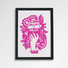 Knowledge is power. Literary activist wall art. Bookish prints for readers. Gift for readers, book lovers, bookworms, bibliophiles. Prints by Bookishly. The Power of reading. The joy of books. Educational art. Classroom Art.