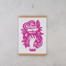 Knowledge is power. Literary activist wall art. Bookish prints for readers. Gift for readers, book lovers, bookworms, bibliophiles. Prints by Bookishly. The Power of reading. The joy of books. Educational art. Classroom Art.