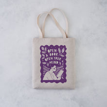 Open a book, open your mind literary tote bag. Bookish graphic, Gifts for book lovers, bookworms, readers and bibliophiles. Bookish tote bag. High quality tote bag. Booktok. Bookstagram. Novel inspired accessories. Bookishly. Book bag. Canvas bag.