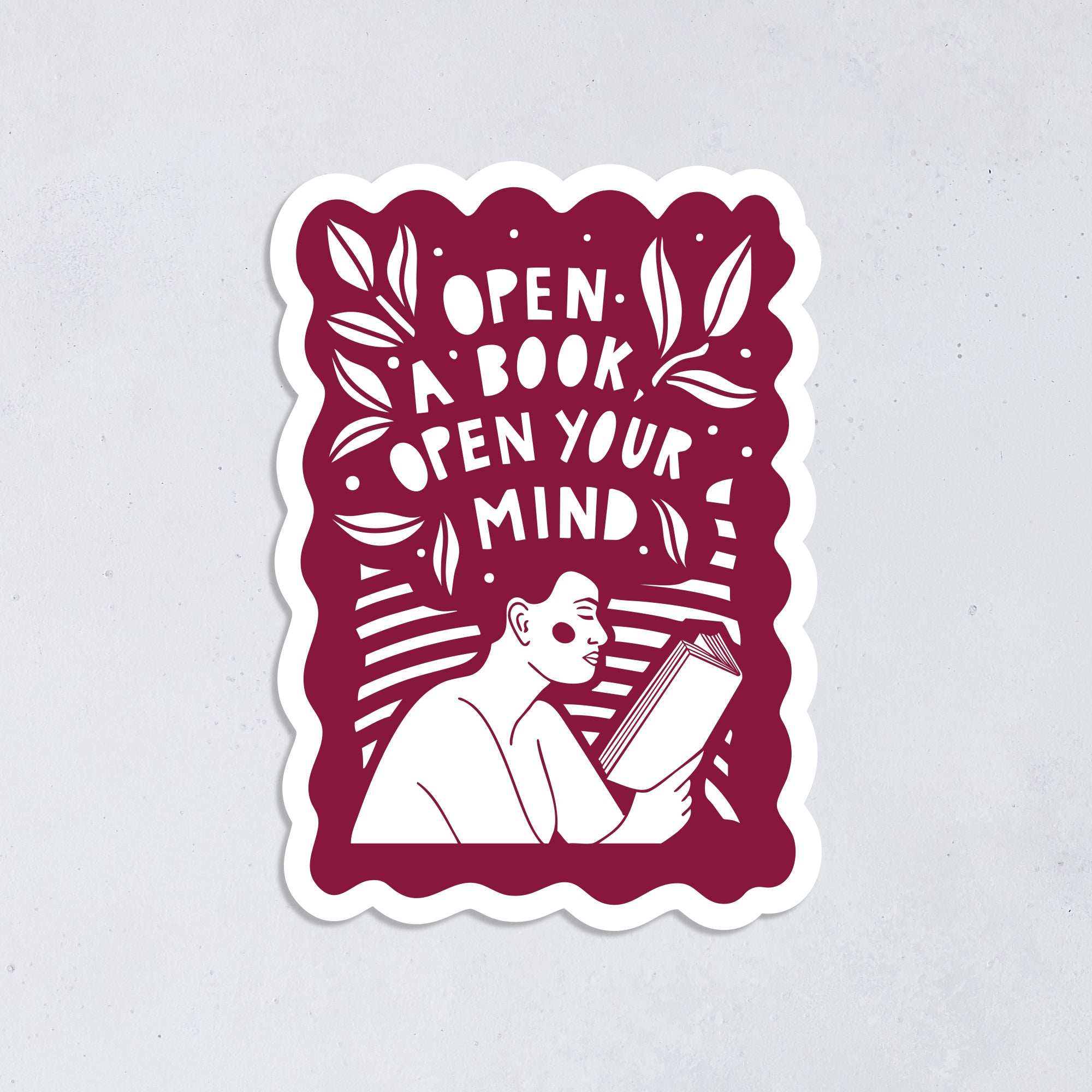 Open a book, open your mind, literary activist. Power of reading. Joy of Reading. Stickers for book lovers. The perfect gift for book lovers, bookworms, readers and bibliophiles. Bookish Stationery stickers. Sticker Bundle.