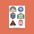 Genre Reader Temporary Tattoos – A6 Sheet with 6 Designs