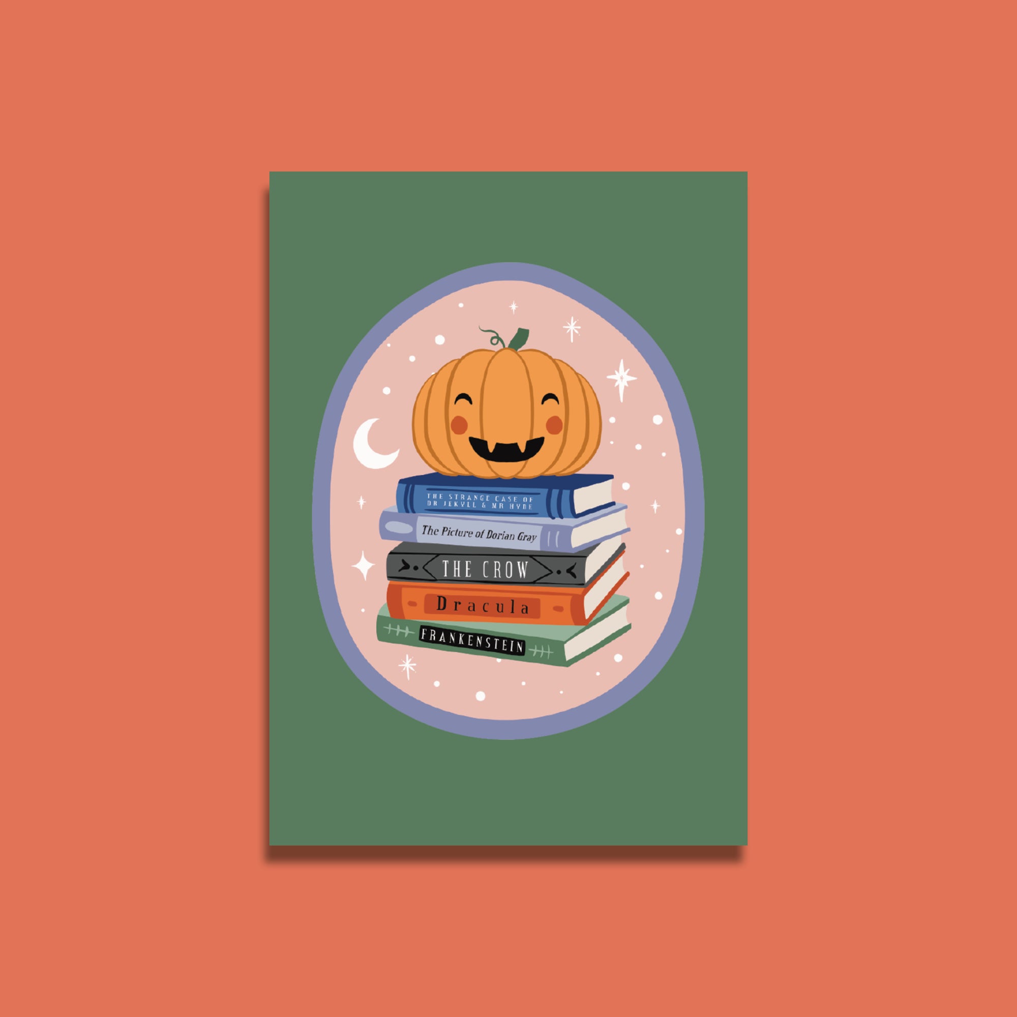 Bookish Halloween Postcard Set