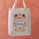 Rage Against the Dying of the Light Dylan Thomas Heavyweight Tote Bag