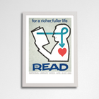 Retro Library Week Poster Print