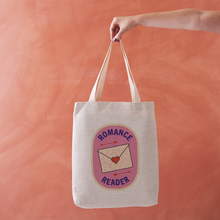 Romance Reader Tote Bag – Bookish Merit Patch for Romance Fans