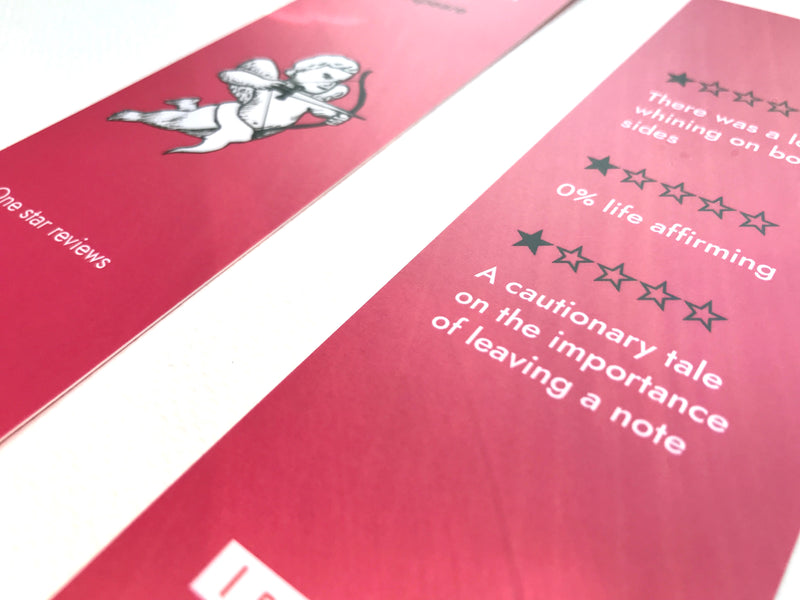 Funny Romeo and Juliet Bookmark – Shakespeare One Star Review