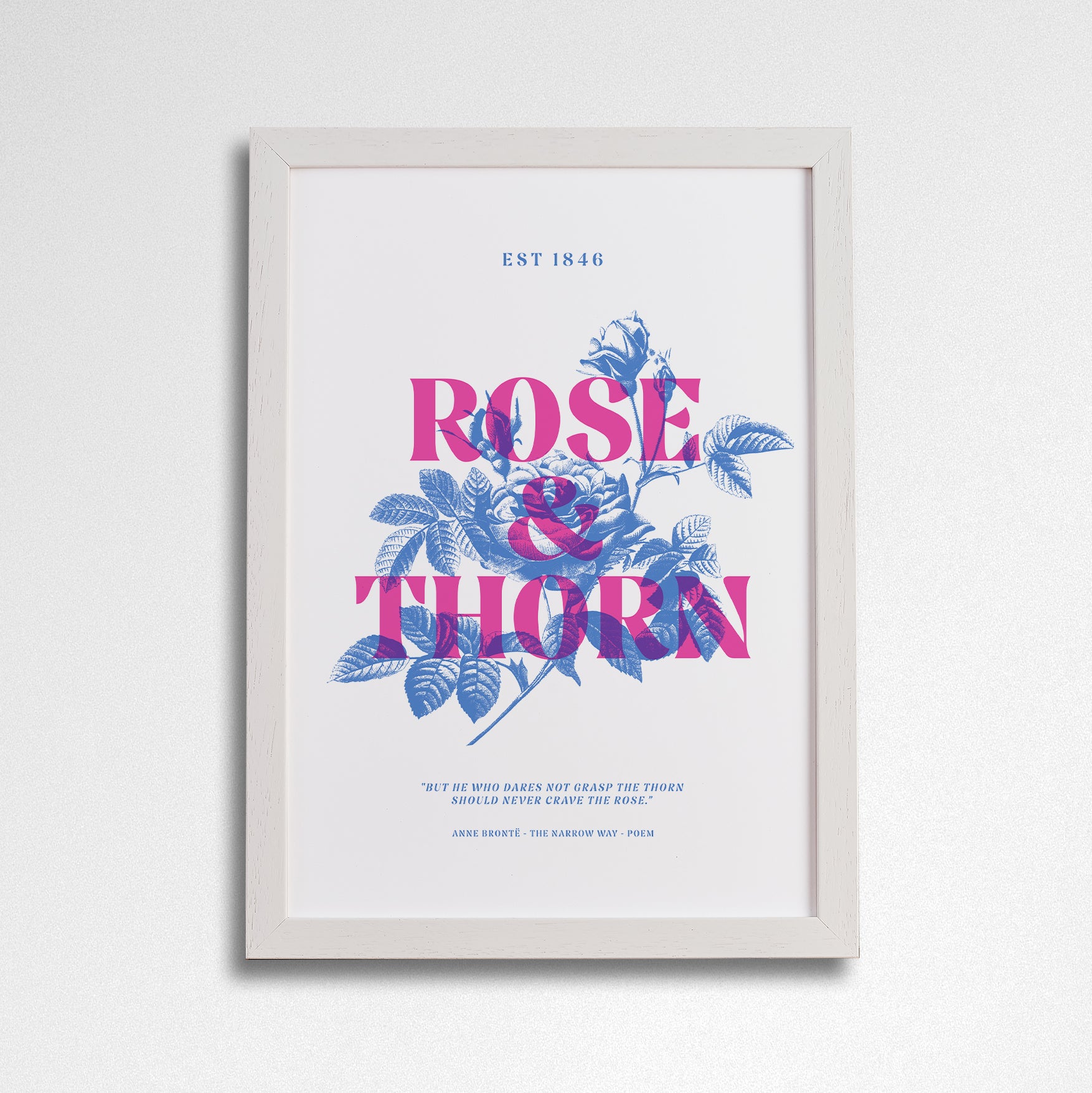 Rose and Thorn - National Theatre Brontë Merch Art Print