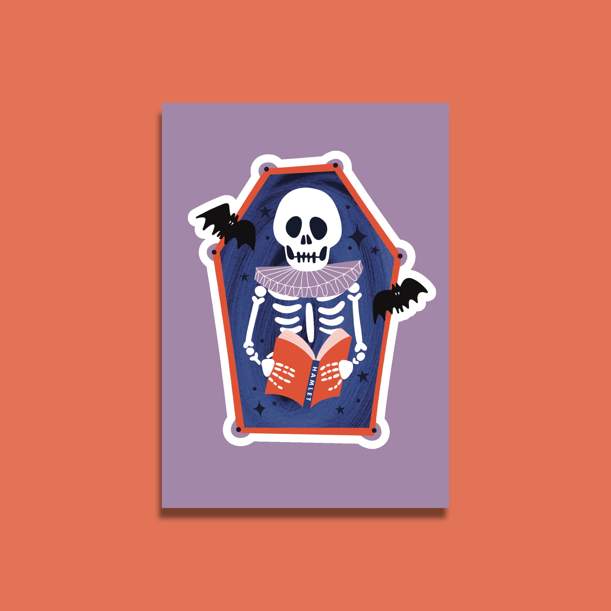 Bookish Halloween Postcard Set