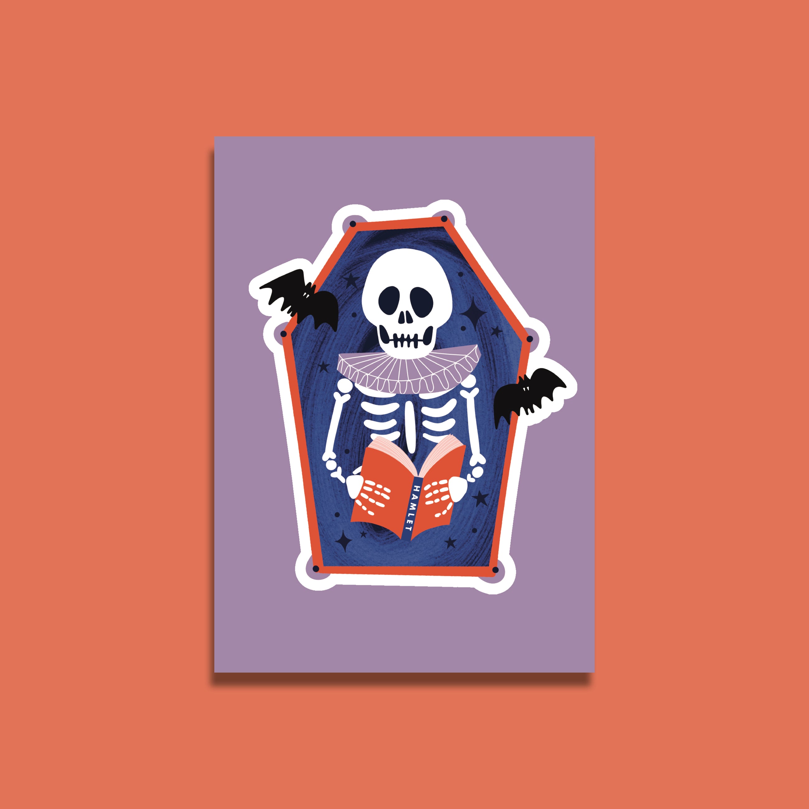 Bookish Halloween Postcard Set