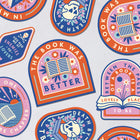 The book was better. Large die cut vinyl sticker. Bookish stationery for your laptop, phone, e-reader, notebook. Perfect gift for book lovers, bookworms, readers, bibliophiles. Booktok. Bookstagram. Bookishly. UK.