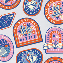 The book was better. Large die cut vinyl sticker. Bookish stationery for your laptop, phone, e-reader, notebook. Perfect gift for book lovers, bookworms, readers, bibliophiles. Booktok. Bookstagram. Bookishly. UK.