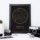 Redeem Your Gift Pack - Personalised Foil Star Map Print