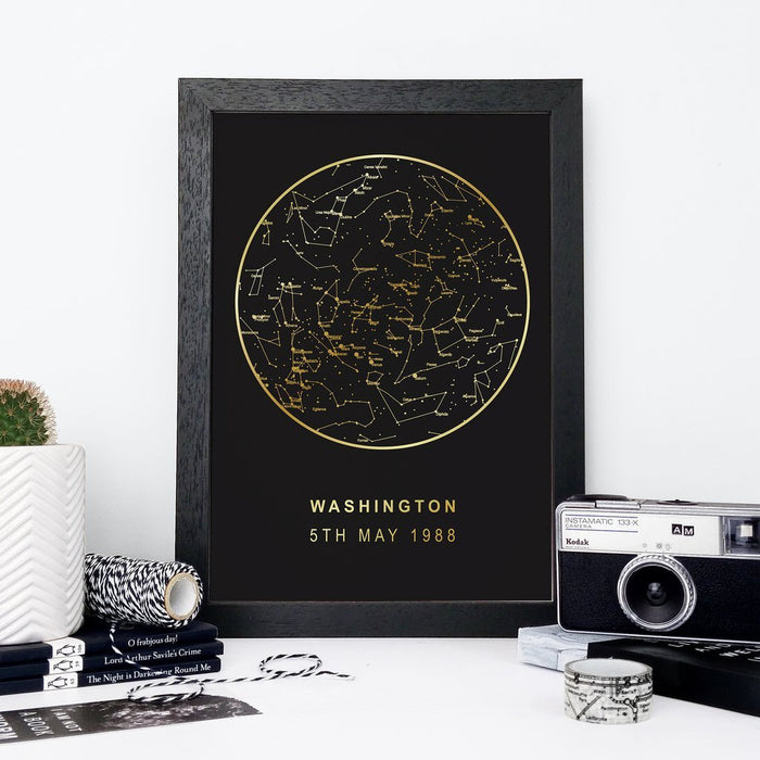 Redeem Your Gift Pack - Personalised Foil Star Map Print