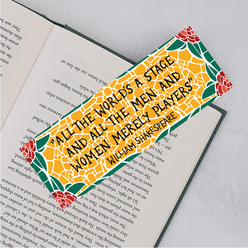 'As You Like It' William Shakespeare bookmark. Teaching gifting. Thank you teacher. Gifts for teachers. End of term teacher gift. Bookmark for teacher. Cheap teacher gift. Gifts under 5. Support teachers. Classic Literature. Reading Gifts. Bookish Gift. Bookish Present. Bookmark design. Bookmark for sale. Books. Bookstagram. Booktok.