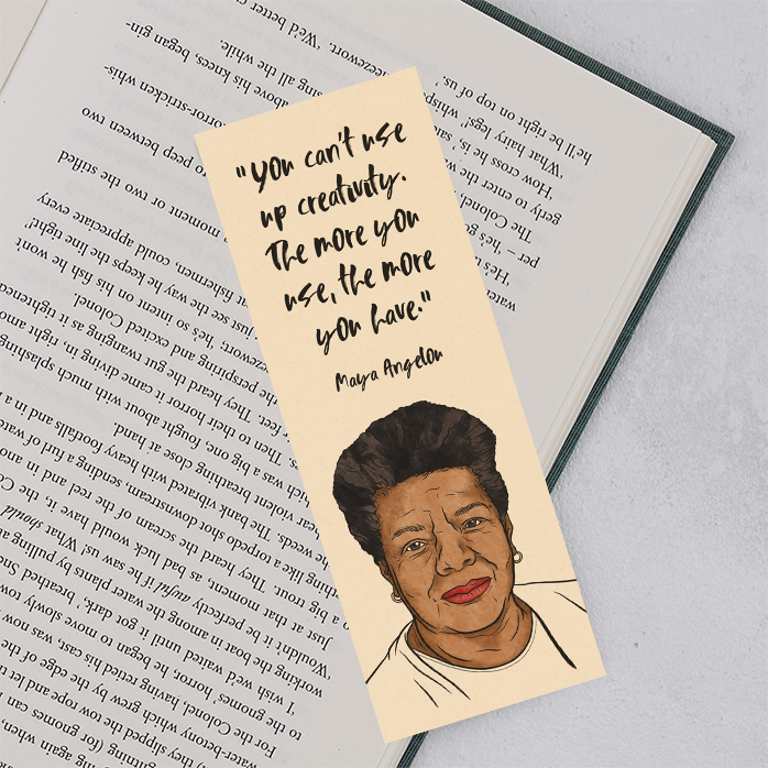 “You can't use up creativity. The more you use, the more you have..” - Maya Angelou. perfect for book lovers, bookworms, readers and bibliophiles. Bookishly.