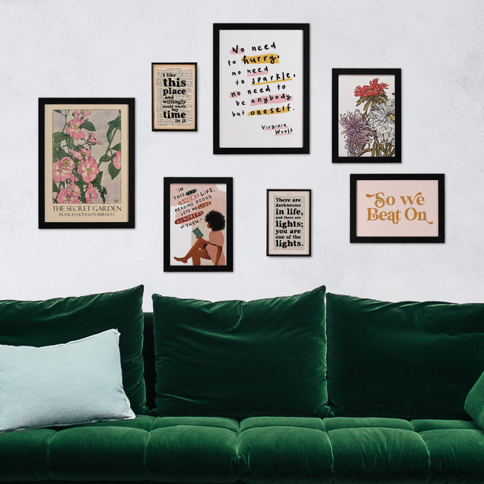 Ready to Hang Framed Gallery Wall - Bookishly Prints