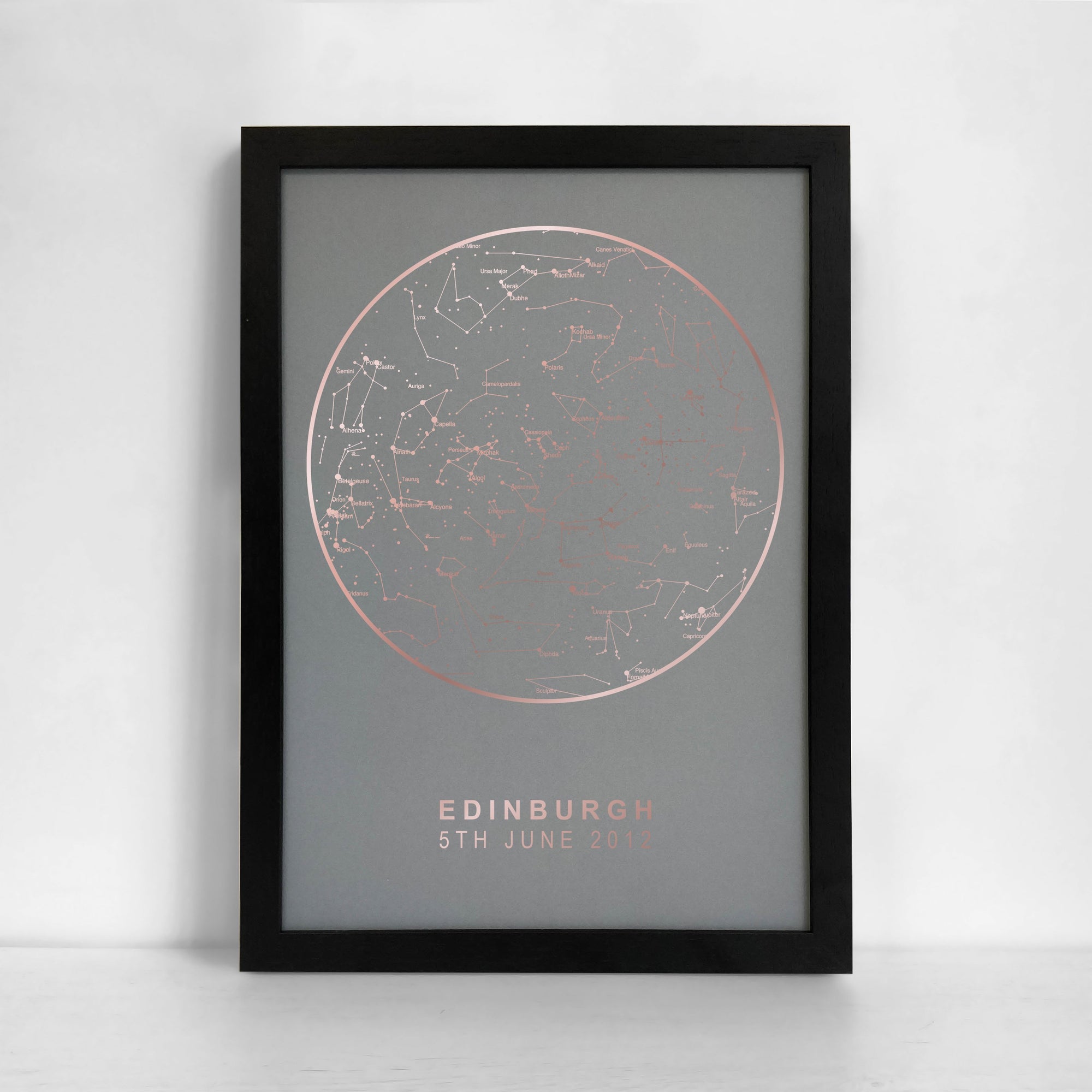 Redeem Your Gift Pack - Personalised Foil Star Map Print