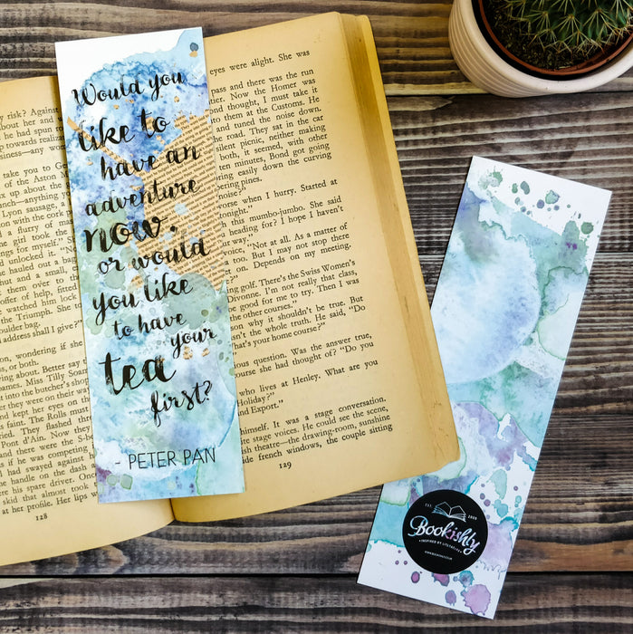 "Would you like to have an adventure now, or would you like to have your tea first?" Bookmark Literary Gifts for Book Lovers