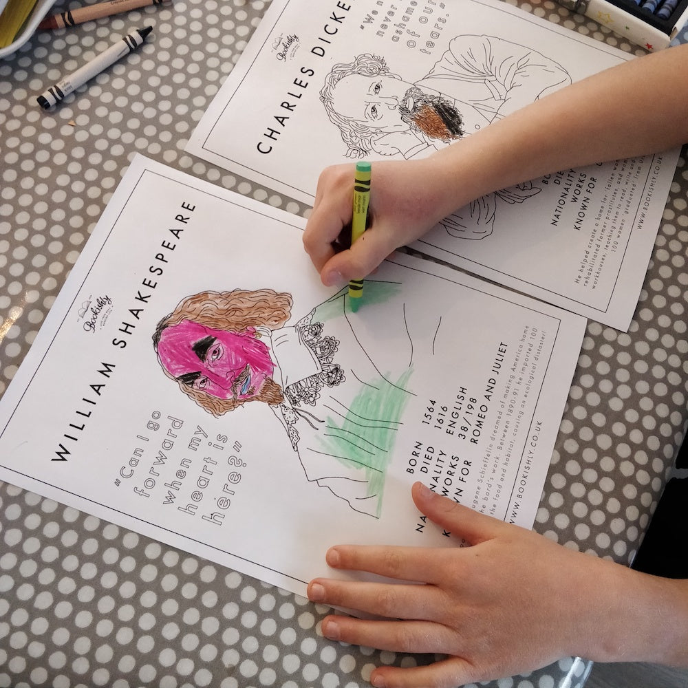 Bookishly Free Colouring Pages and Activity Sheets