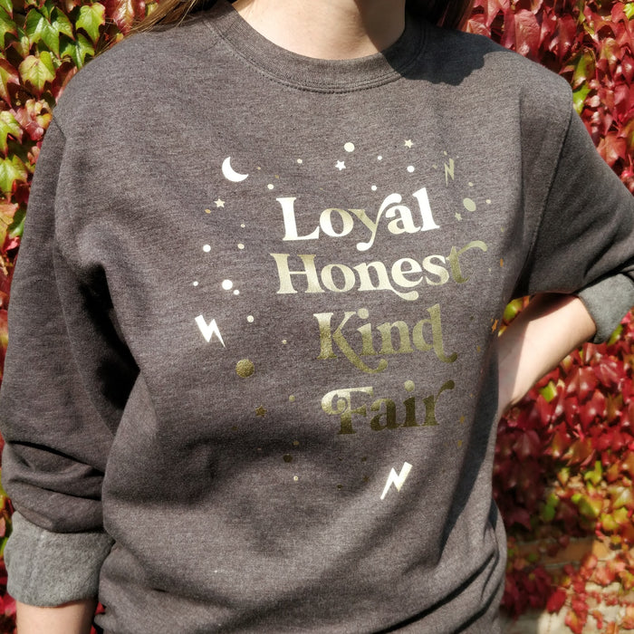 Dark Grey and Gold Magical Traits Sweatshirt