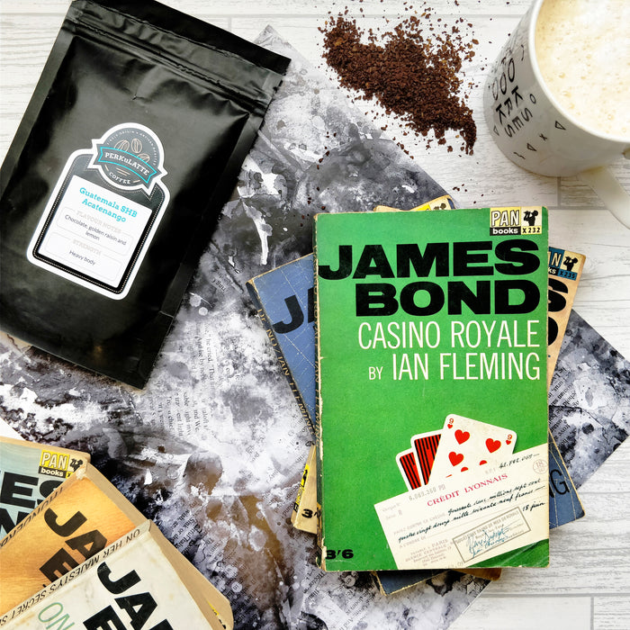James Bond Vintage Book and Coffee Subscription Gifts for Book Lovers 
