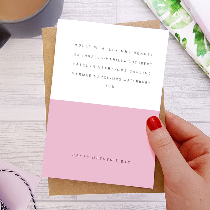 Literature's Iconic Mothers Day Card For Book Lovers