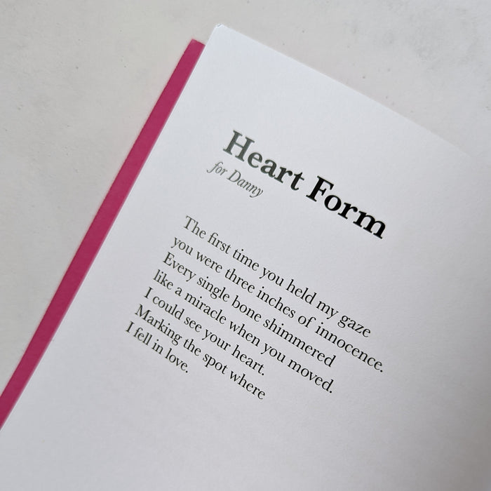Heart Form by Keiron Farrow Poetry Pamphlet