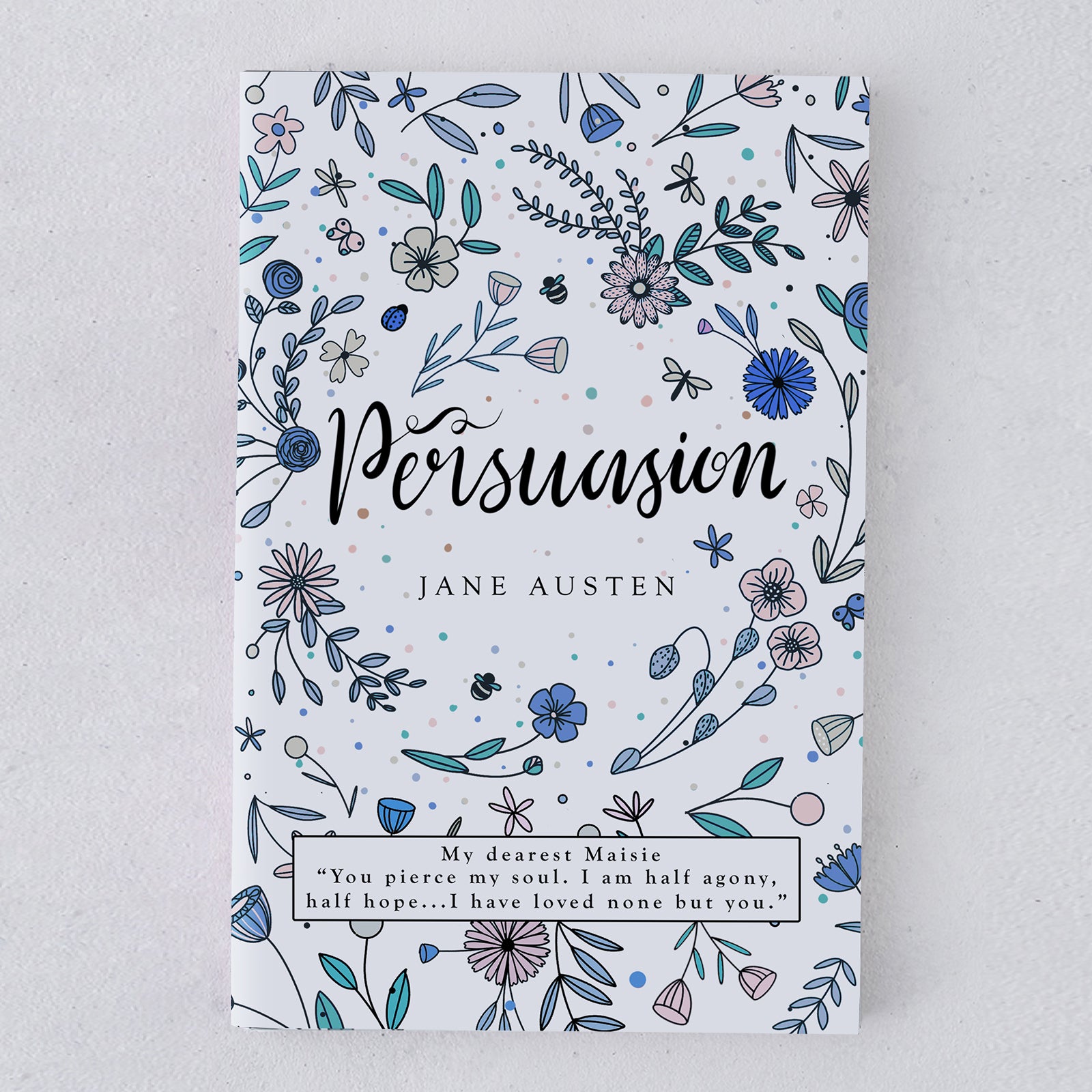 personalised persuasion book with exclusive cover