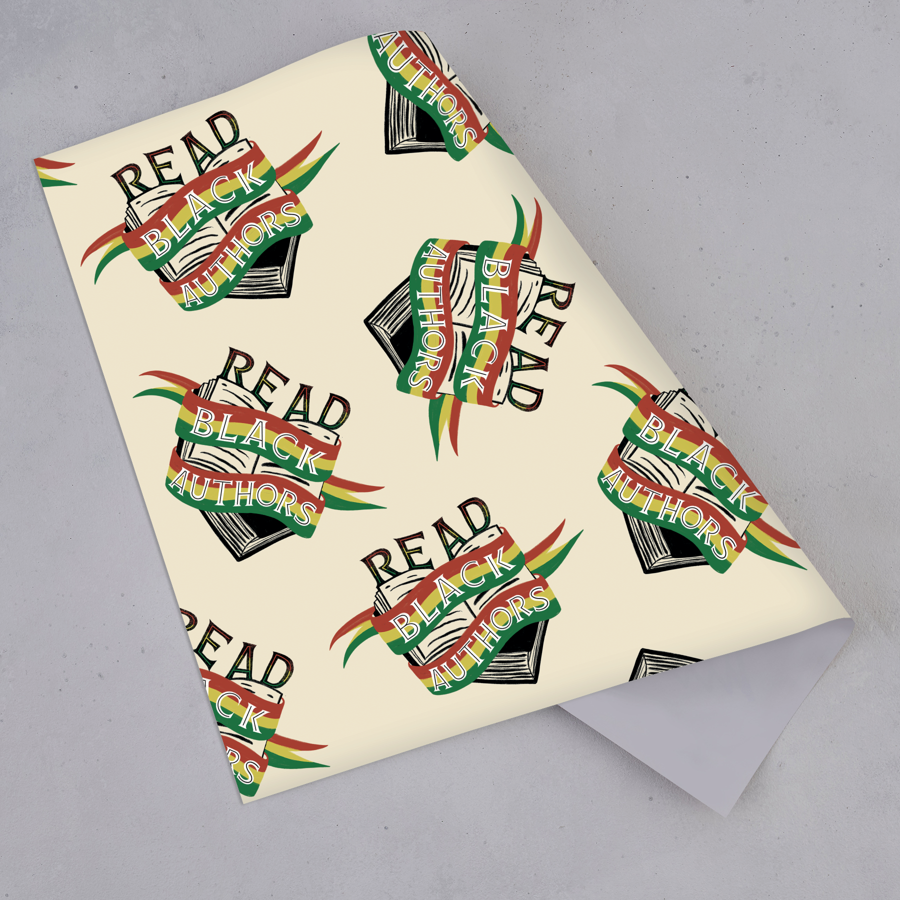 Five Wrapping Paper Sheets - Read Black Authors