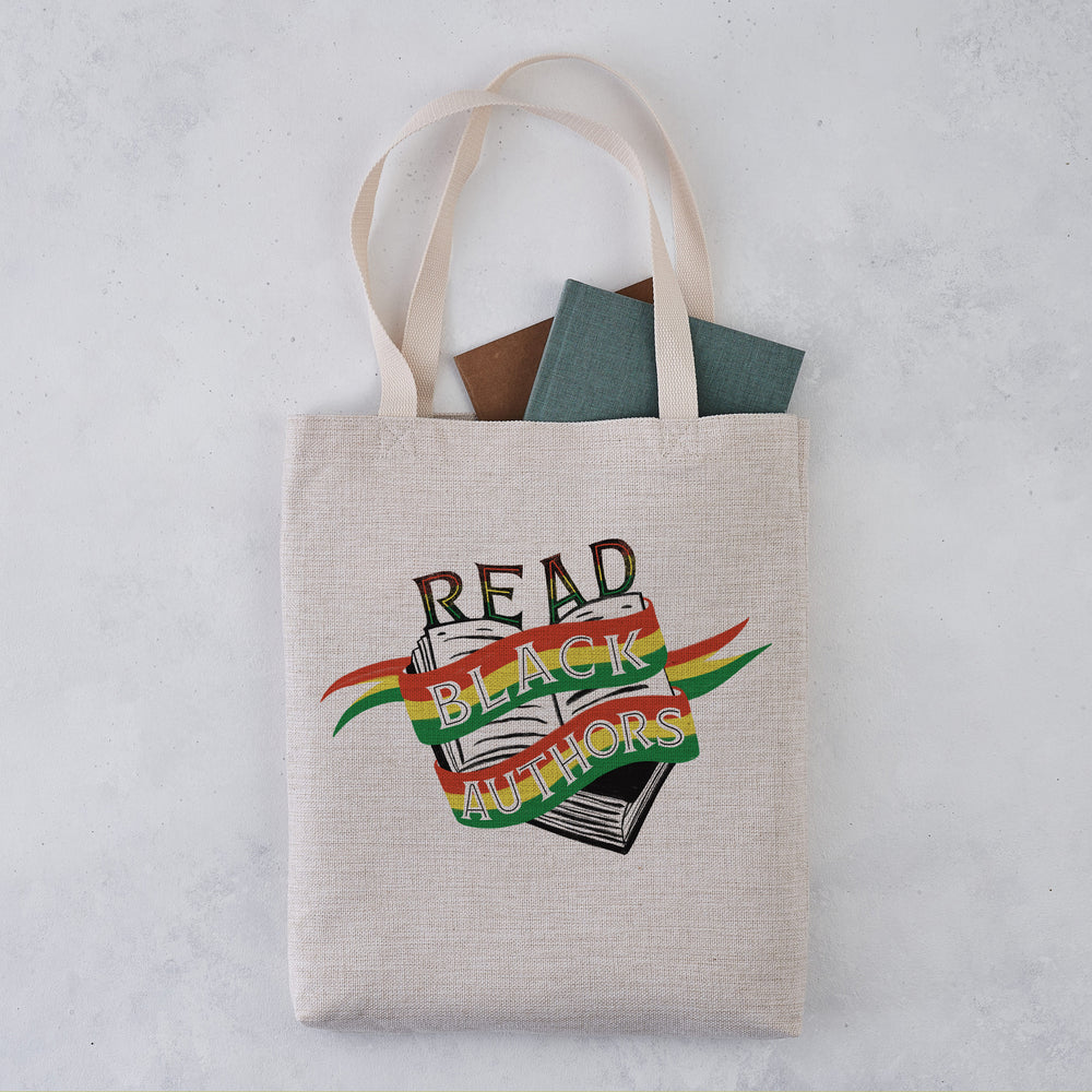 Read Black Authors Tote bag supporting Black History Month and literature.