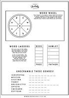 Bookishly Free Colouring Pages and Activity Sheets