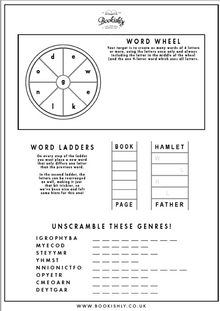 Bookishly Free Colouring Pages and Activity Sheets