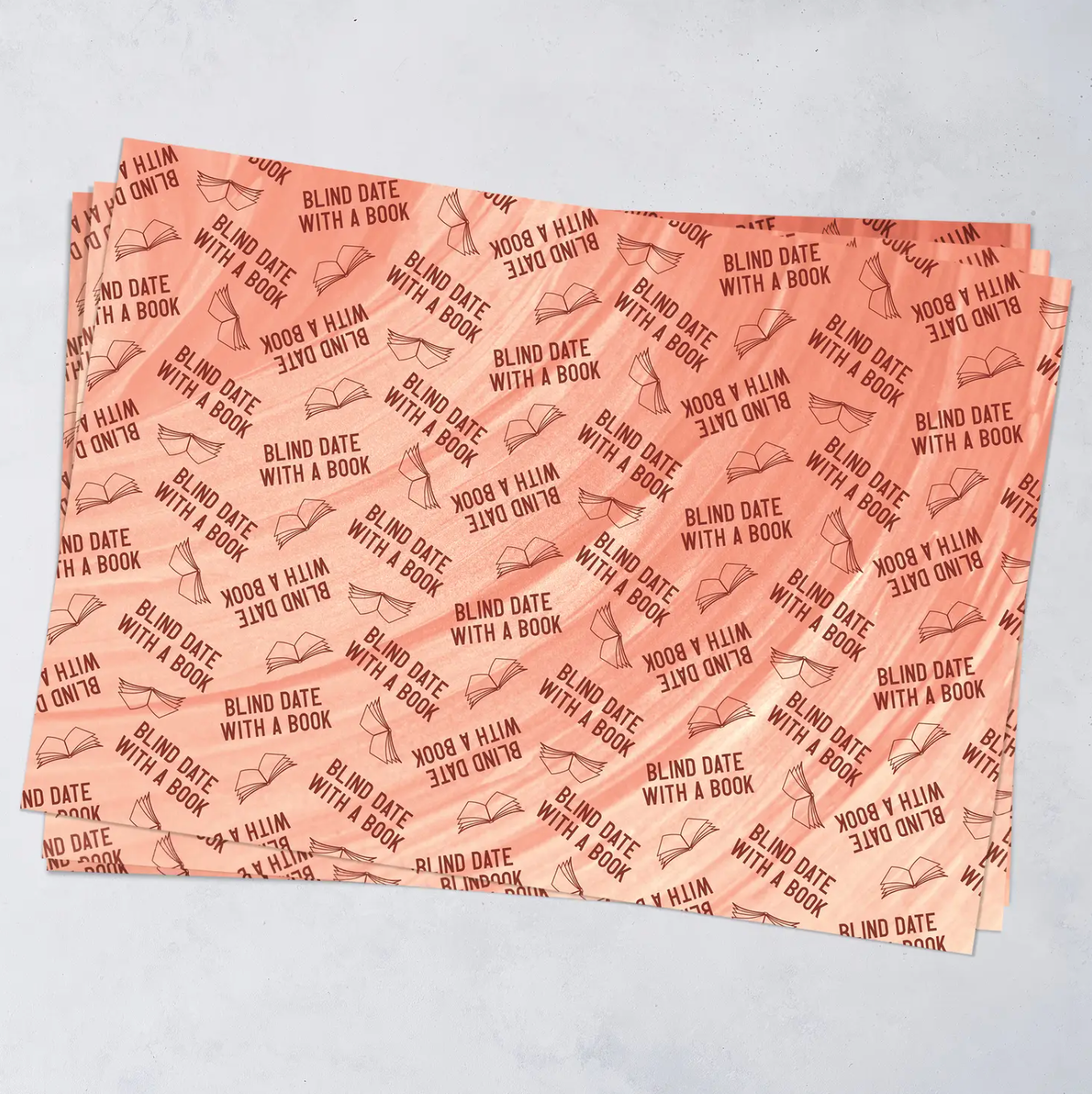 Blind Date With a Book Wrapping Paper Sheets