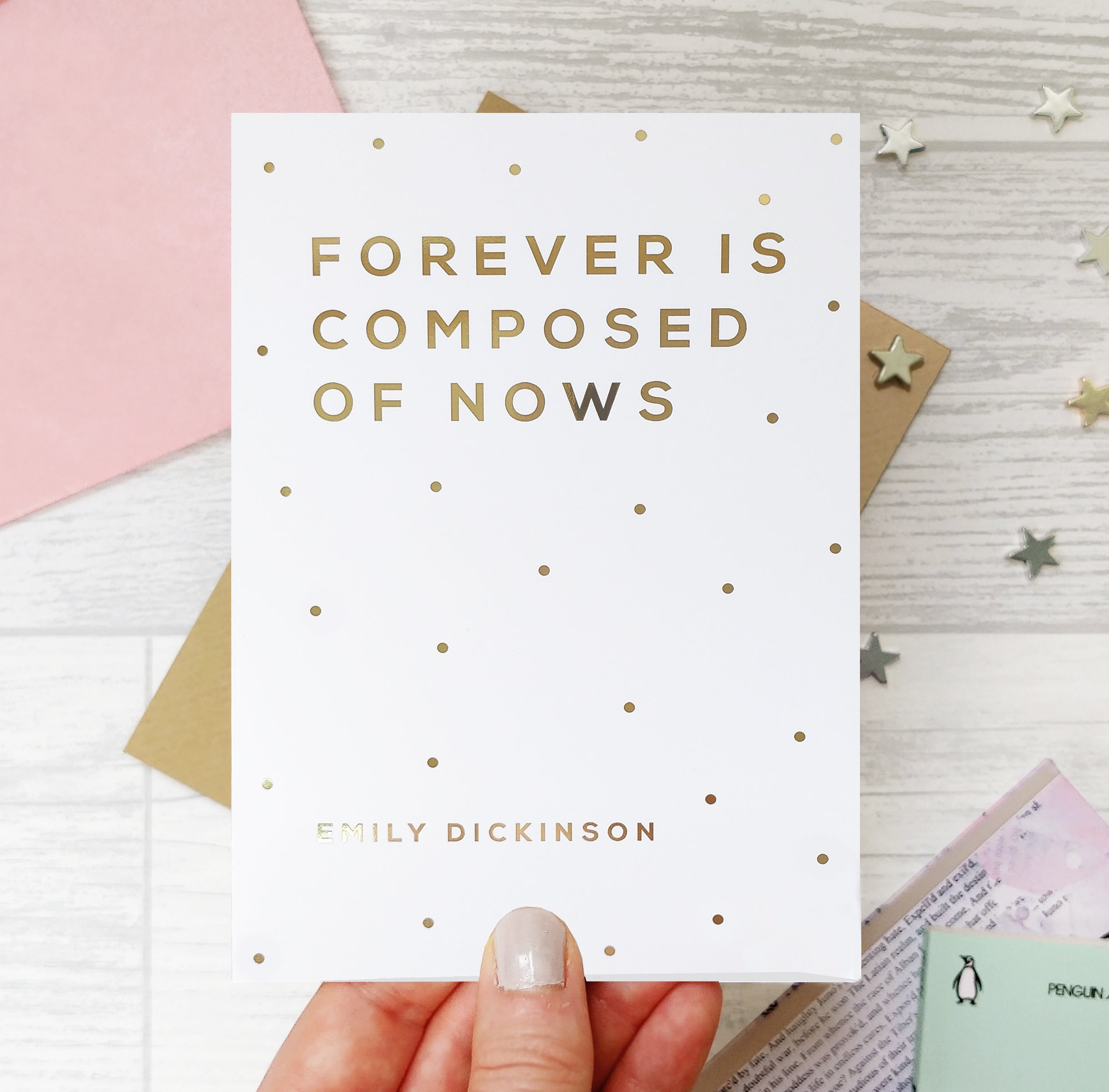 Gold Foil ‘Forever’ Wedding Anniversary Card