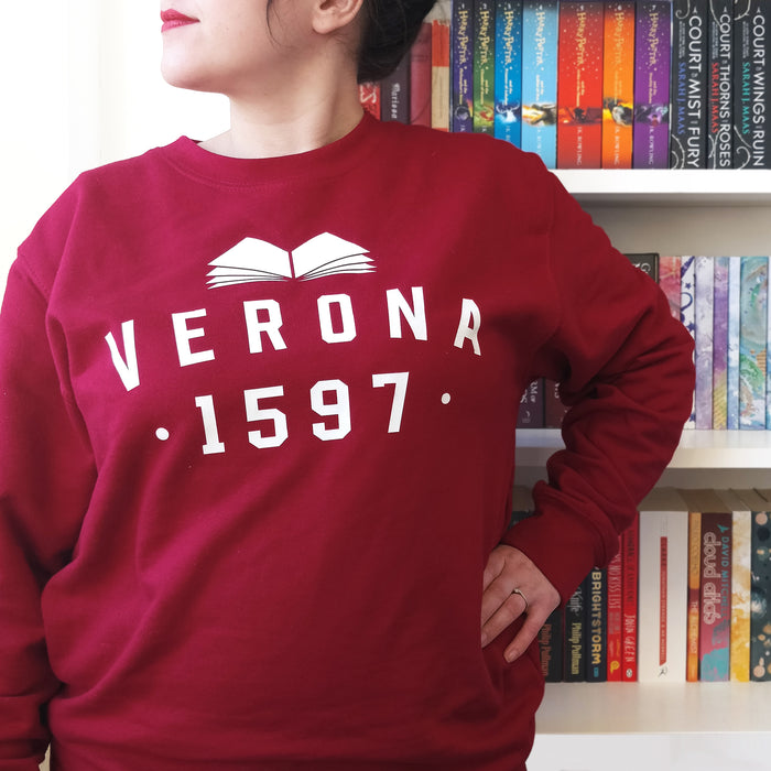 Varsity Style Shakespeare ‘Verona’ Book Lover Sweatshirt