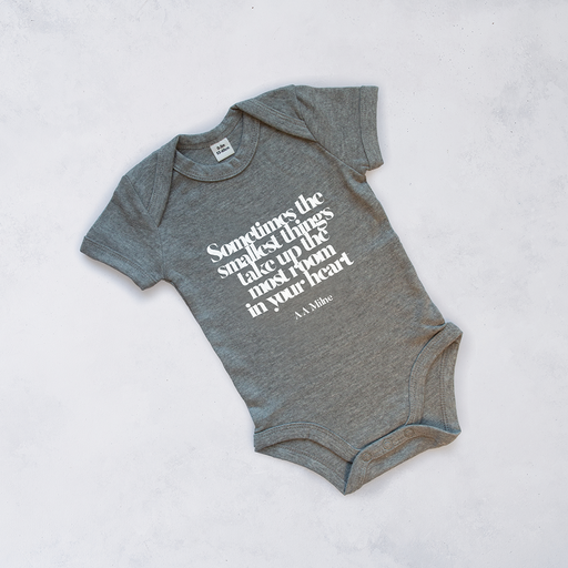 A.A. Milne 'The Smallest Things' Babygrow