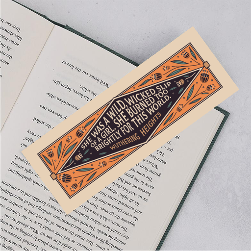 Wuthering Heights bookmark. Teaching gifting. Thank you teacher. Gifts for teachers. End of term teacher gift. Bookmark for teacher. Cheap teacher gift. Gifts under 5. Support teachers. Classic Literature. Reading Gifts. Bookish Gift. Bookish Present. Bookmark design. Bookmark for sale. Books. Bookstagram. Booktok.
