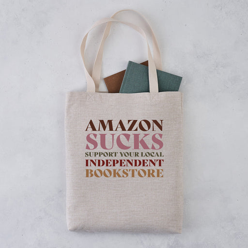 Amazon sucks. Support your independent bookstore. Support small businesses. Indie bookstore. Independent bookstore day. Bookishly tote bag. Inspired by Booktok and Bookstagram. The bookish era edit. Perfect for book lovers, bookworms, readers and bibliophiles.