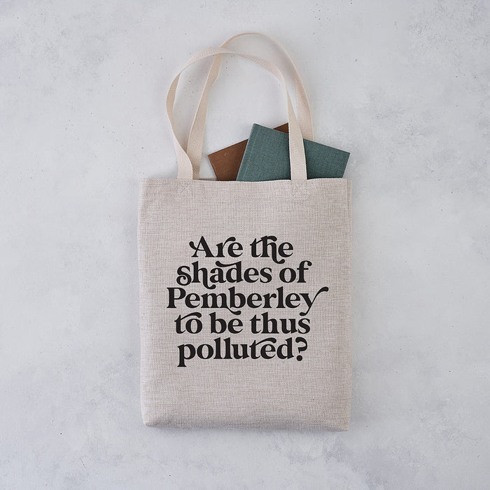 Jane Austen "Shades of Pemberley" Tote Bag