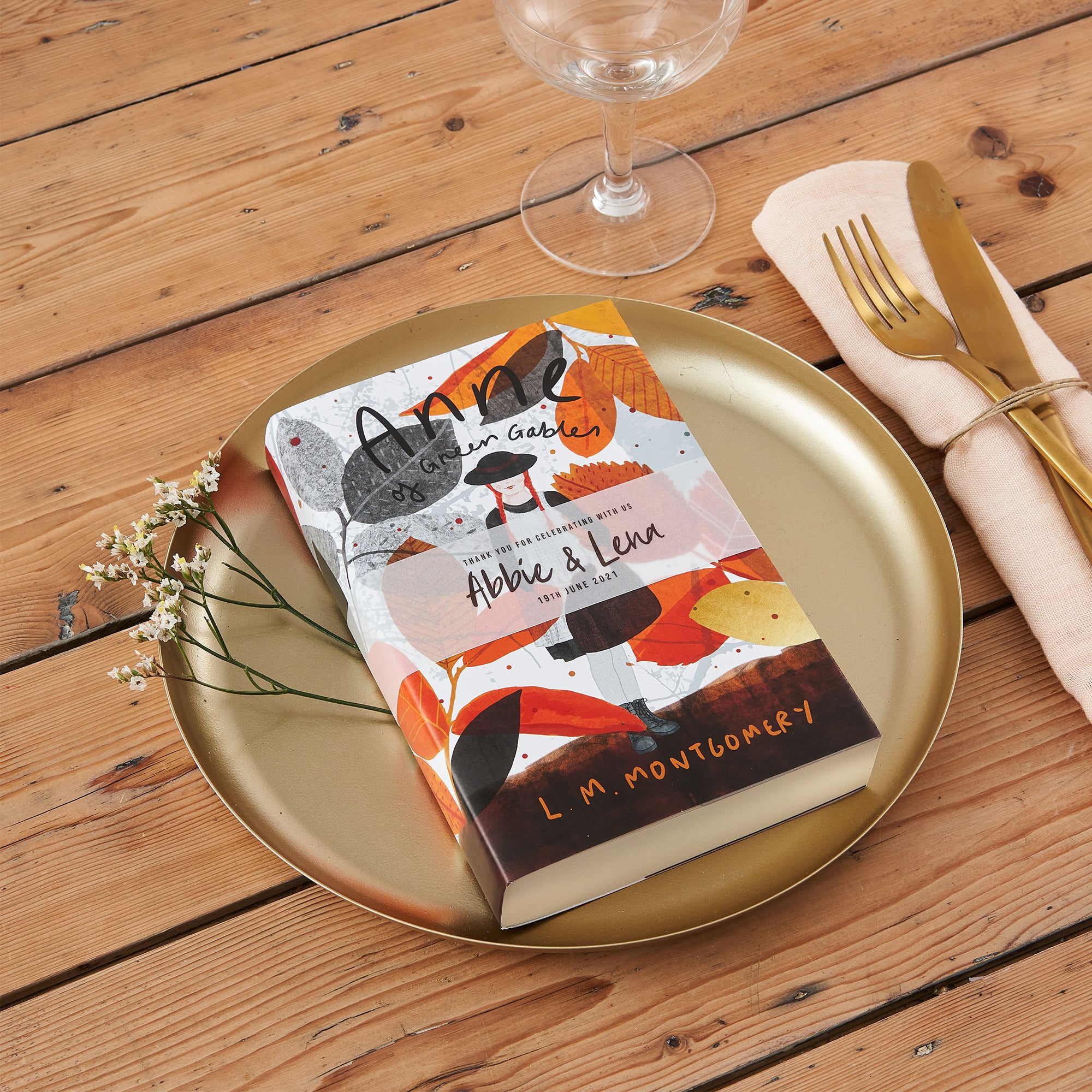 Personalised Classic Book Wedding Favours