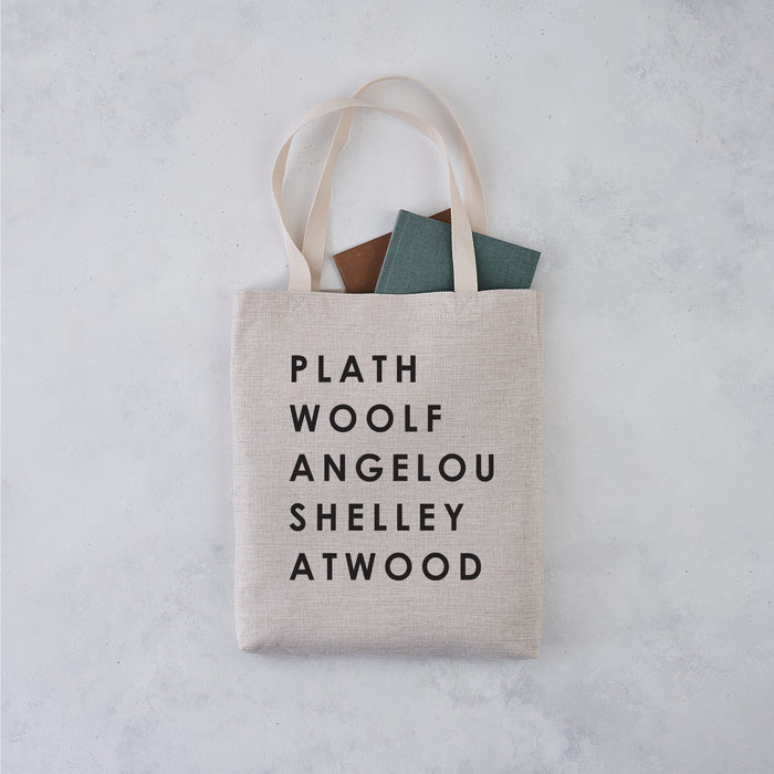 Female authors. Classic Literature. Famous literary authors. Bookishly tote bag. Inspired by Booktok and Bookstagram. The bookish era edit. Perfect for book lovers, bookworms, readers and bibliophiles.