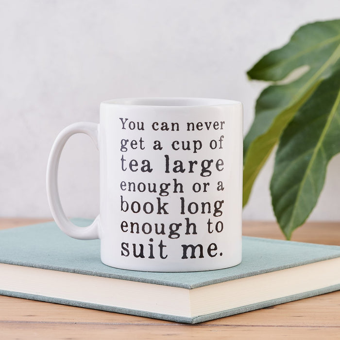 cs lewis book lover mug you can never get a cup of tea large enough or a book long enough to suit me