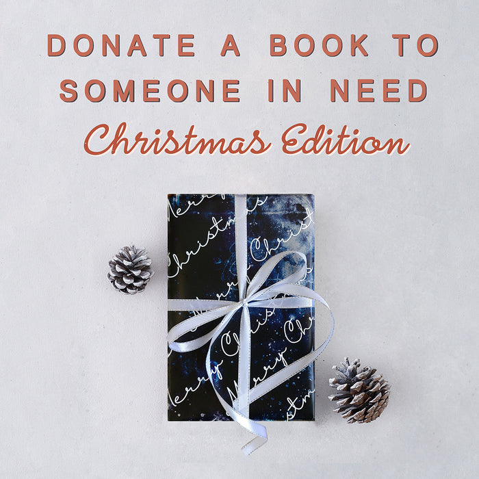 Donate a book to someone in need - Christmas Edition. Surprise post. Book donation. Giving back this Christmas. Bookishly. Donating a gift. 