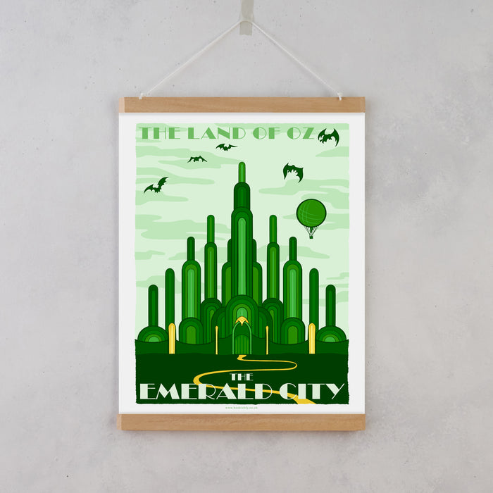 The Emerald City Fictional Travel Poster